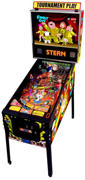 Family Guy Pinball Machine Full View